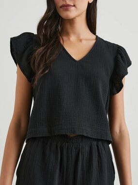 Rails Miley Top Black Size XS NWT
